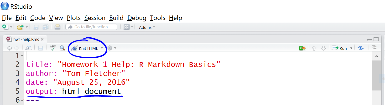 r markdown for mac